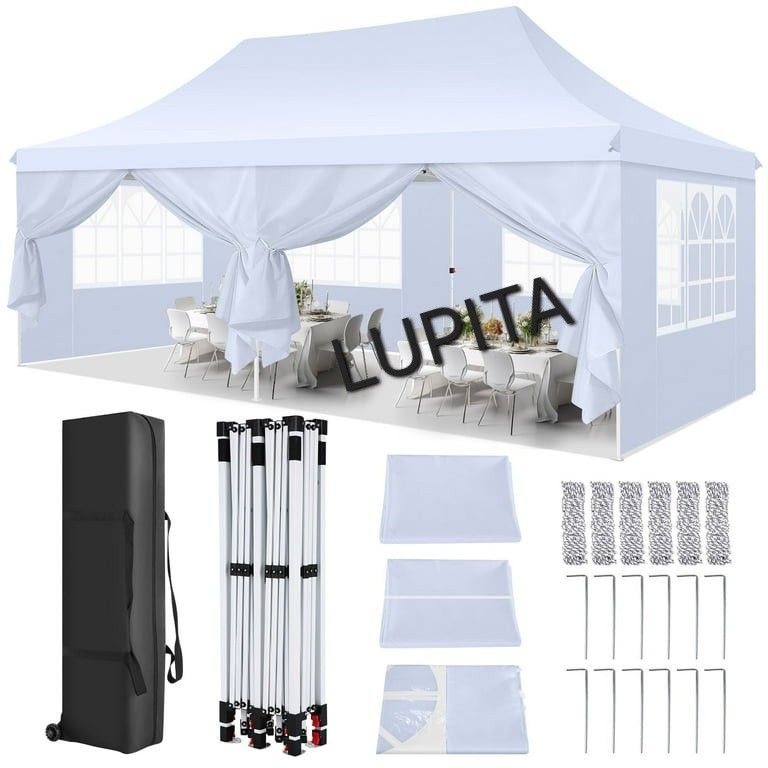10x20 HEAVY DUTY Canopy Tent With Side Walls Gazebo Wedding Party Pop Up Tent Canopy (FOR SALE) Carpa