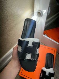 Hermes Black Sandals