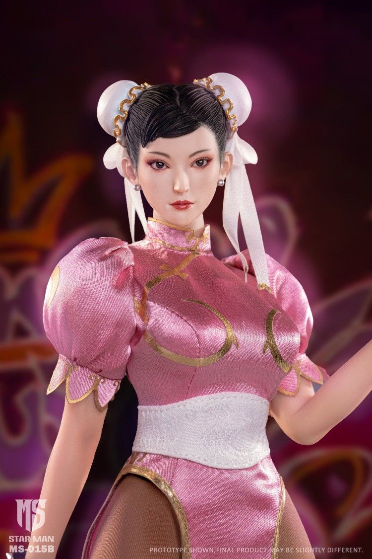 StarMan 1/6 MS-015B Female Street Fighter Chun-li Pink Version