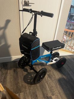 BlessReach All-Terrain Knee Scooter – Blue