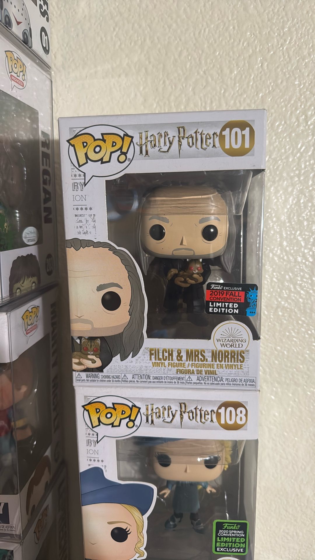 Harry Potter Filch And Mrs. Norris Funko Pop 