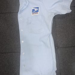(2) women's postal uniform shirts size (38)