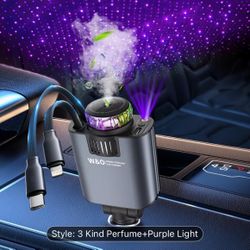 Multi Functional Lights, fragrance, And Charger For Car