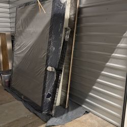 Queen Size Bed, Box, Head And Footboard