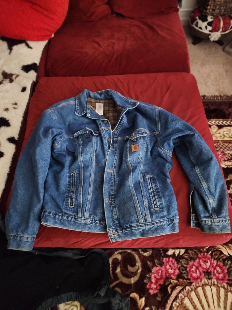 vintage cathartt denim jacket size xxl gas blanket lined