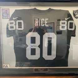 Jerry rice Framed Flash 80 Signed Nike Jersey