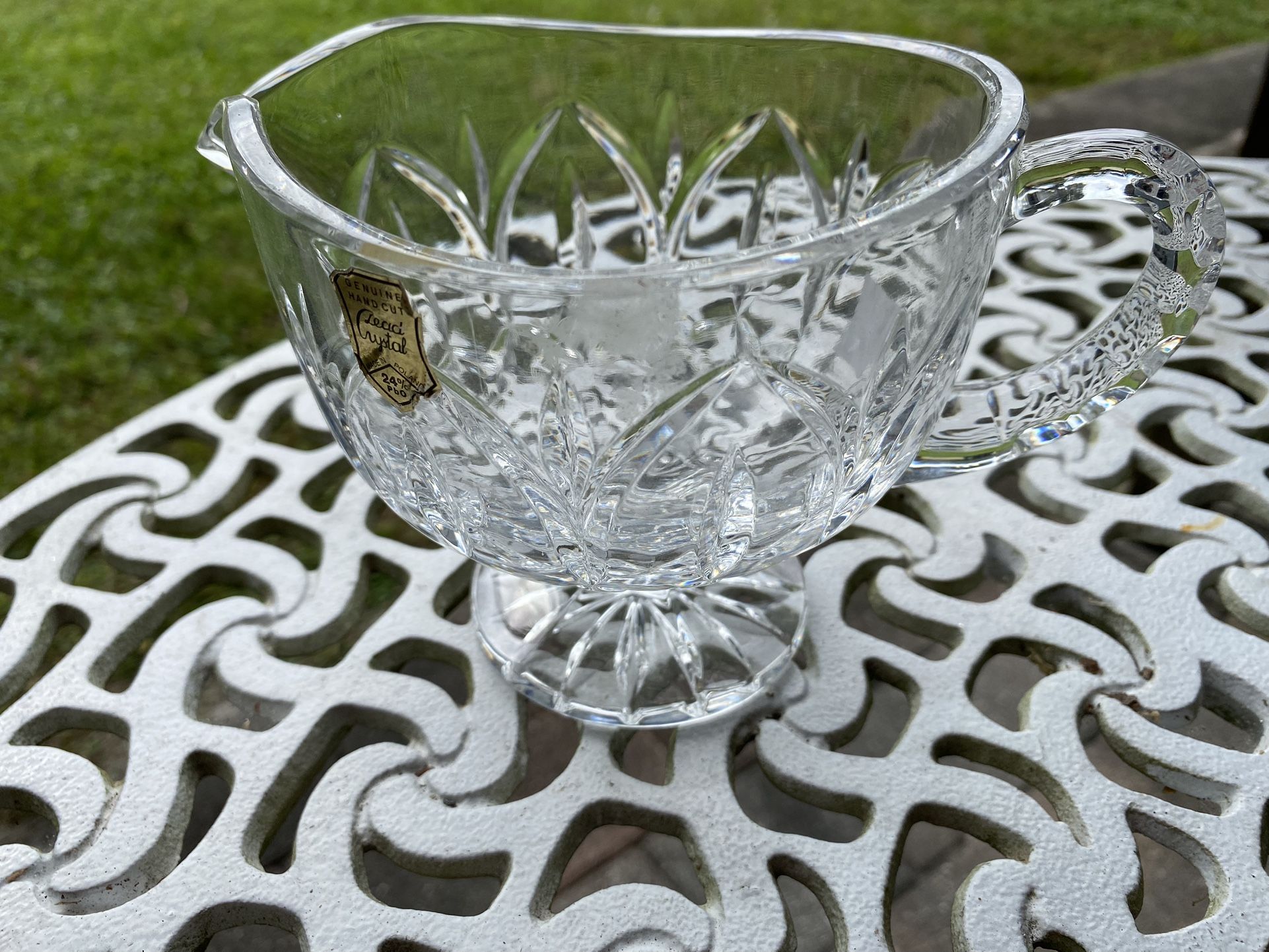 Crystal Gravy Dish