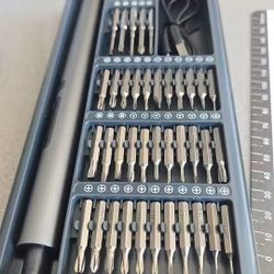 75 in 1 Precision Electric Screwdriver Set Cordless Magnetic Repair Tool Box with LED Light