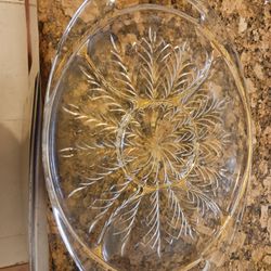 Glass Serving Platter Tray