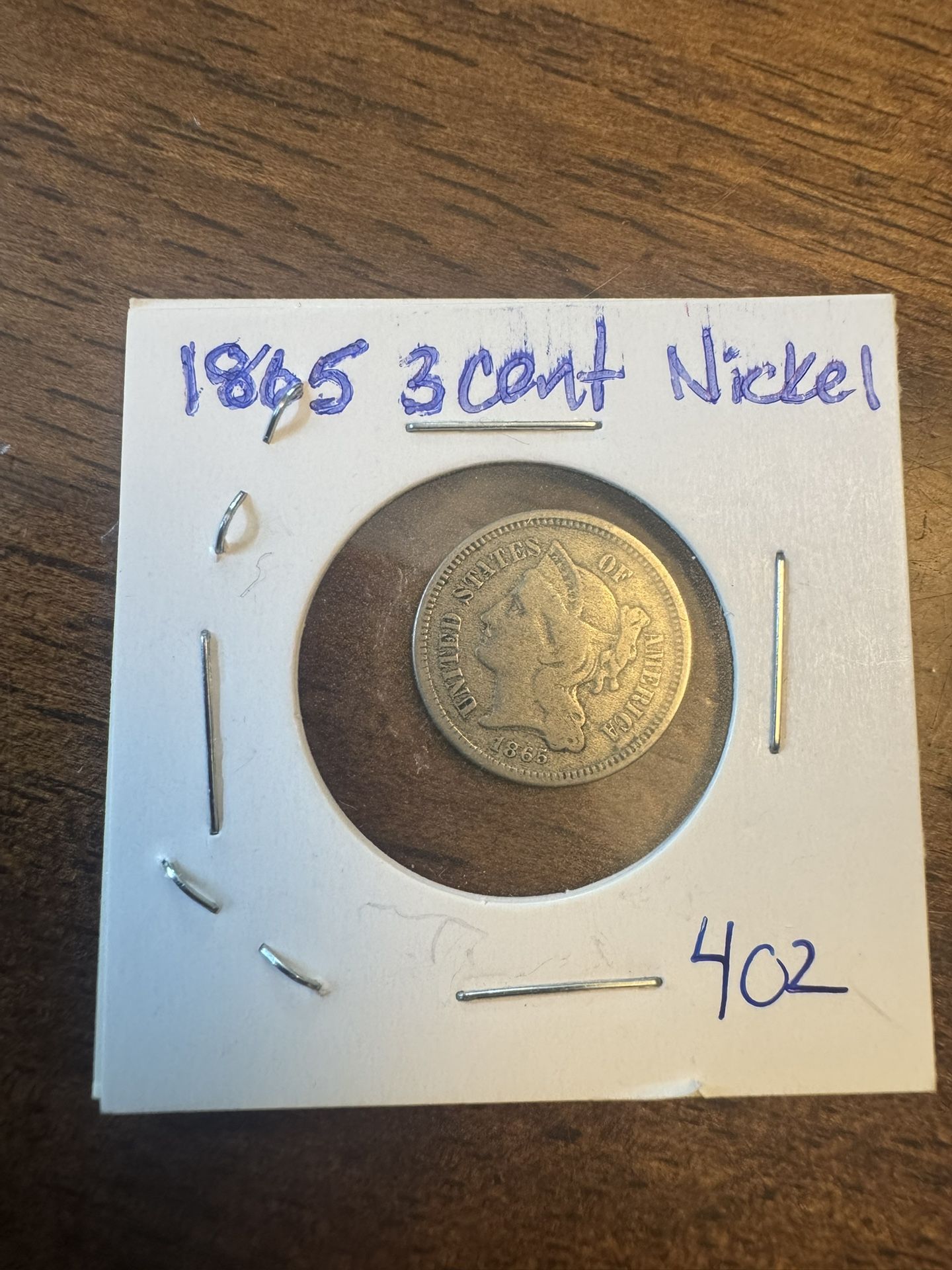 1865 3 Cent Nickel