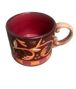 DEMDACO Chocolate Berries Mug/Cup - 10 oz Flat Cup/Mug 