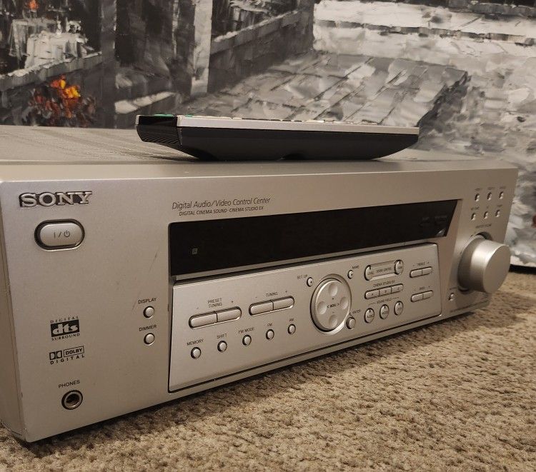 Vintage SONY STR K740P SILVER FM STEREO FM AM RECEIVER 5.1