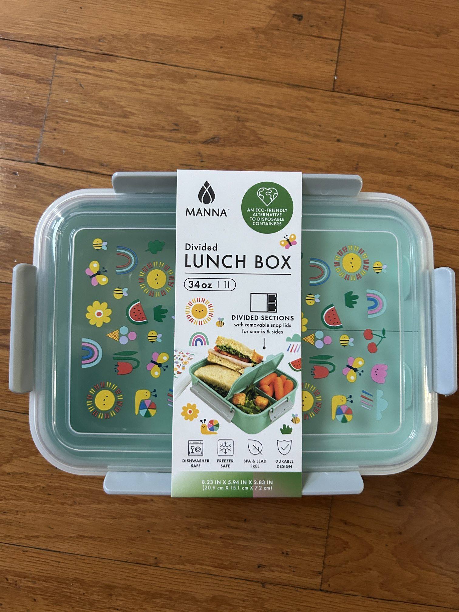 NWT Manna Divided Lunch Box