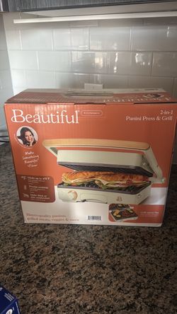Beautiful by Drew Barrymore 2-in-1 Panini Press & Grill