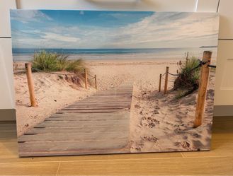Beach canvas print