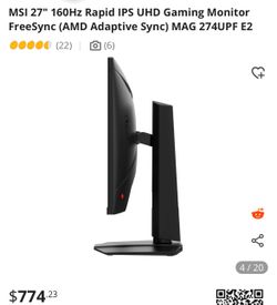 Msi 27”  gaming monitor