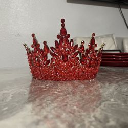 Red Quinceañera Crown