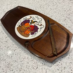 Charcuterie board 1970s