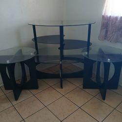 3 Set Glass Tables