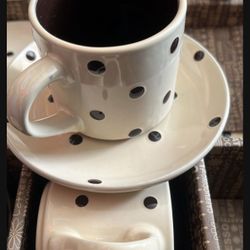 12 pcs Coffee espresso mugs and saucer, $20