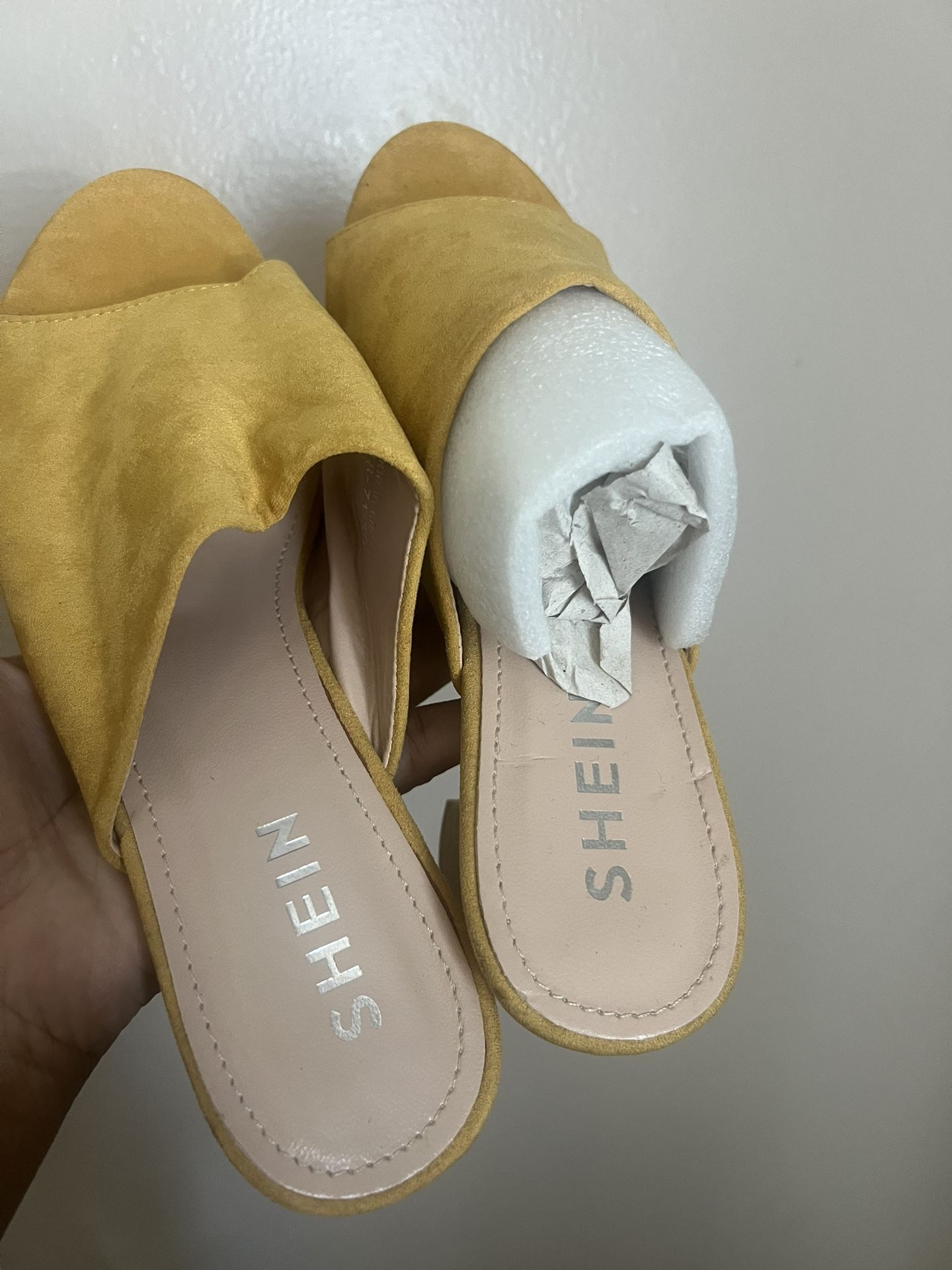 Mustard Yellow SHEIN Heels