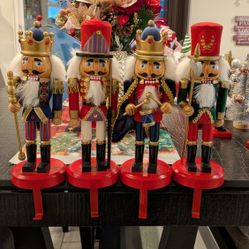 Nutcrackers Stocking Holders, Gnome Bottle Lighting