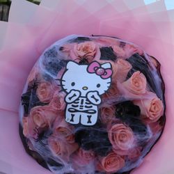 Hello Kitty Rose arrangement