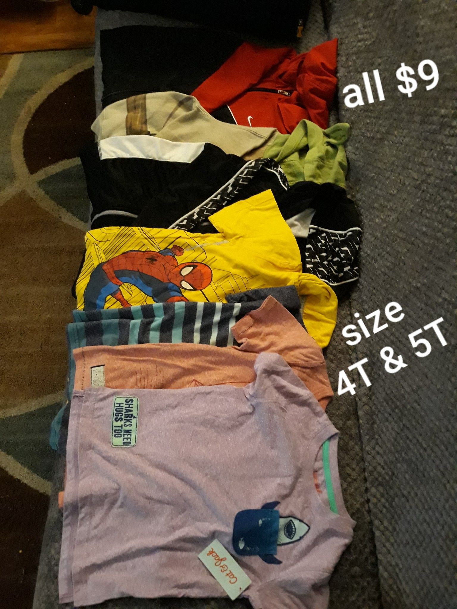 Used clothes, A shirt is new, all for $9