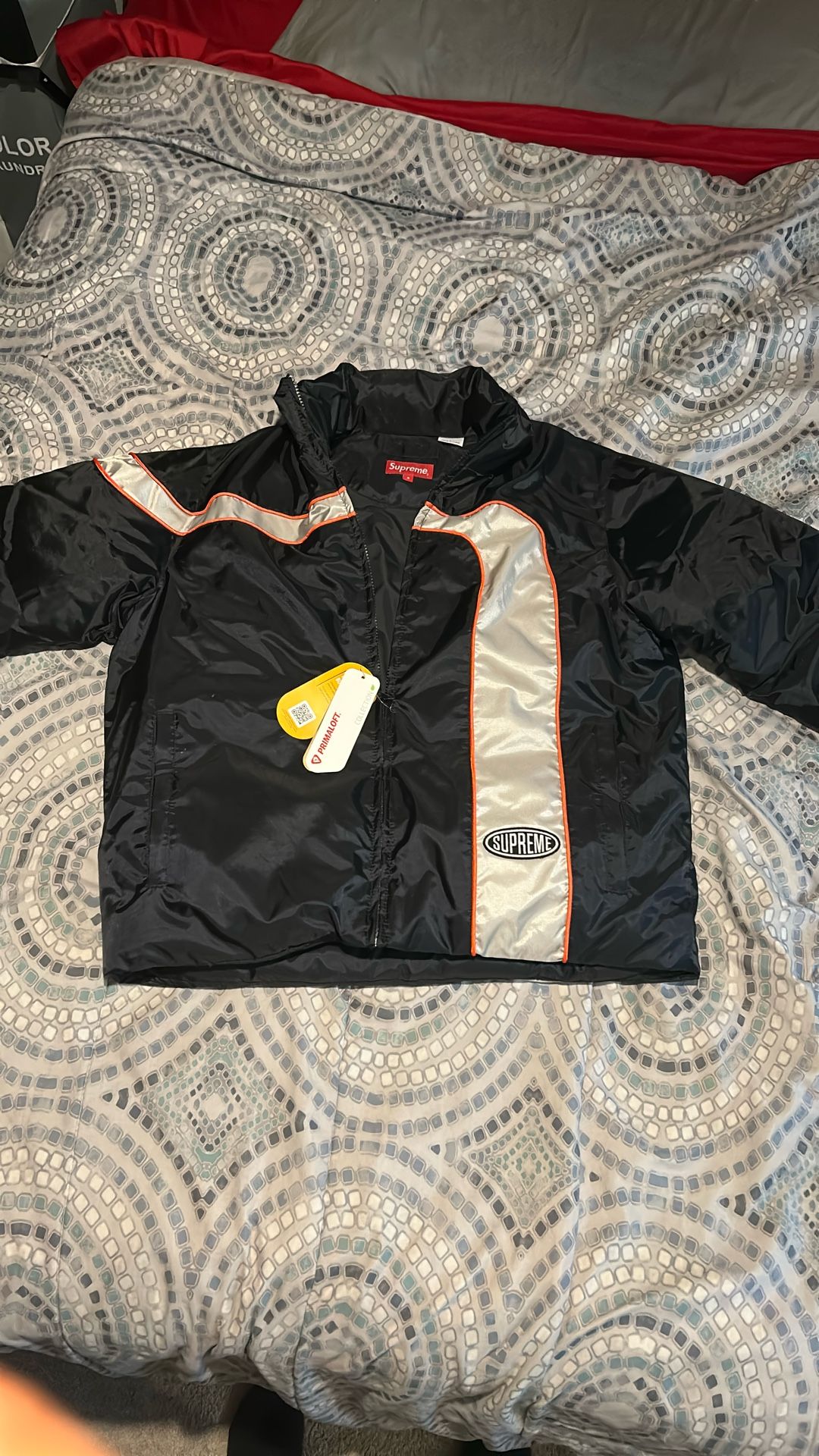 Supreme Stripe Puffer Jacket