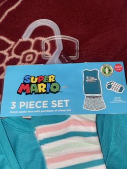 Super Mario 3 Piece Sleep Set