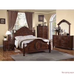 Gorgeous Queen size Complete Bedroom Set. Mattress Sold Separately 