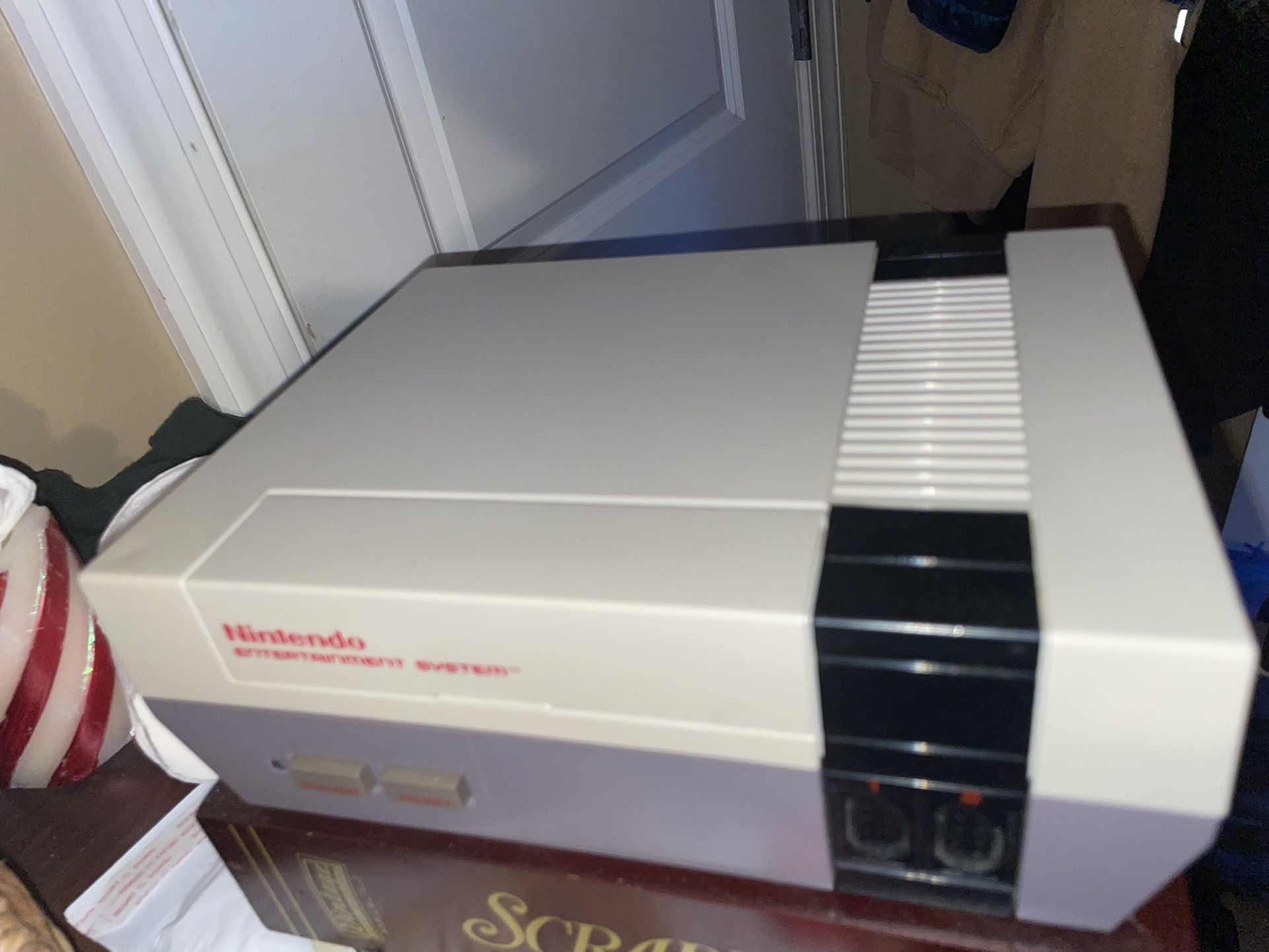 NES Console + Controller + Cords *Cleaned