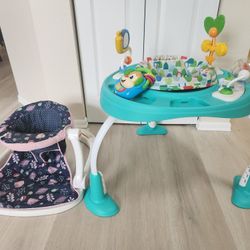 Sit & Spin Stand Entertainer and baby floor seat