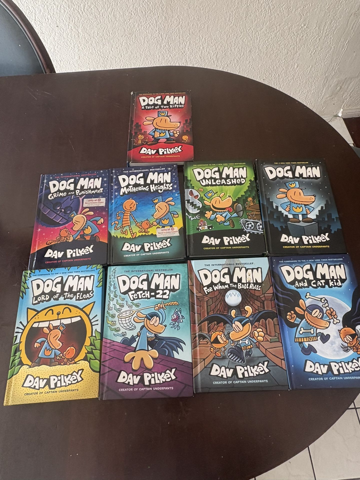 Dog Man Books 9 Total In Good Condition
