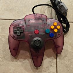 N64 Controller - Transparent Atomic Purple - Nintendo 64 Joystick