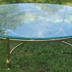 Vintage Glass Coffee Table