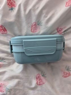 Blue Plastic Bento Lunch Box