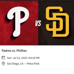 6 PADRES TICKETS SAT JULY 12th 🎟️