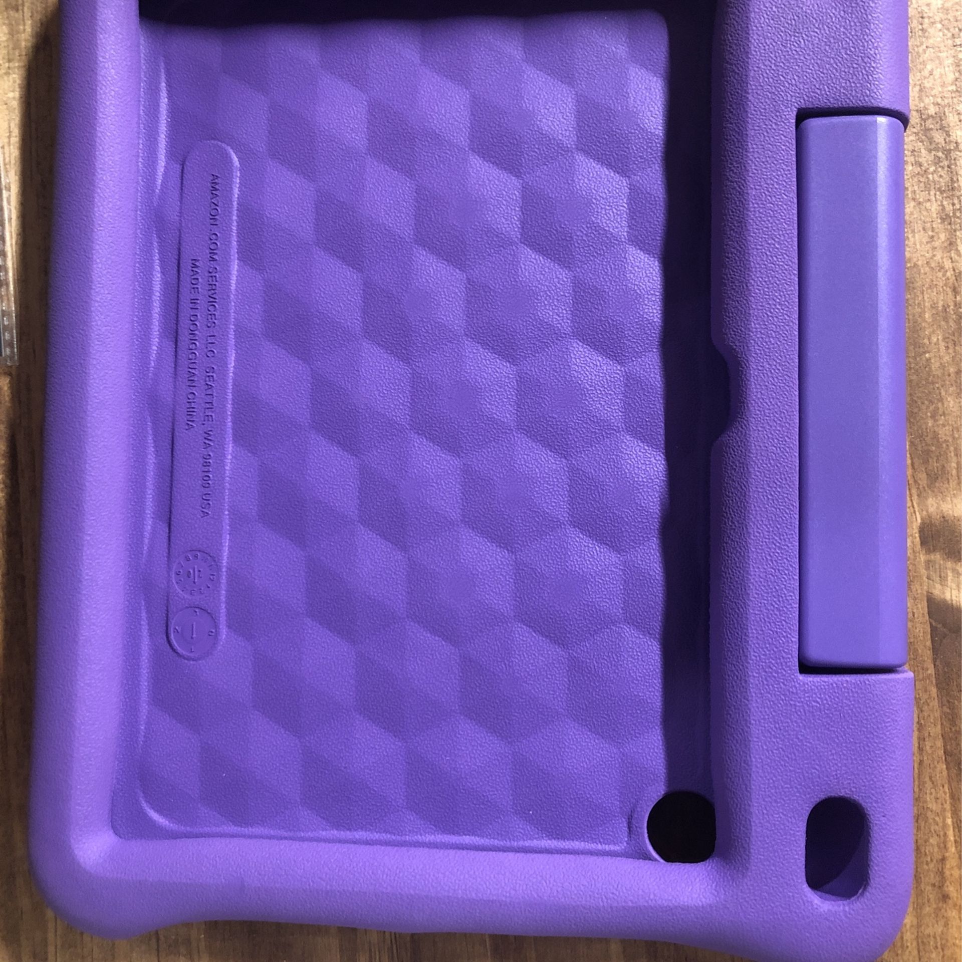 purple amazon fire kids tablet case