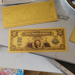 vintage gold bill 