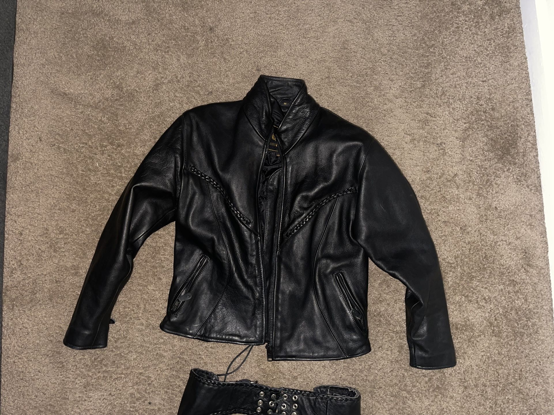 UNIK LADIES BIKE JACKET AND CHAPS