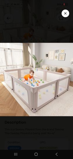 Baby playpen / playyard