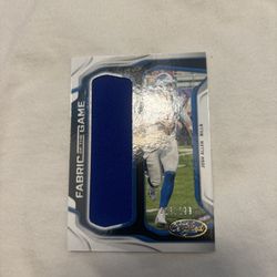 2019 Panini Certified Fabric Of The Game Josh Allen /299