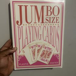 Jumbo Size playing cards (sealed deck)