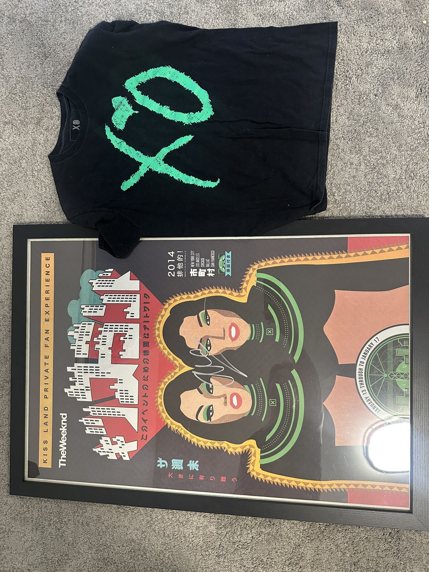 The Weekend Kiss Land Private Fan Experience Signed Poster