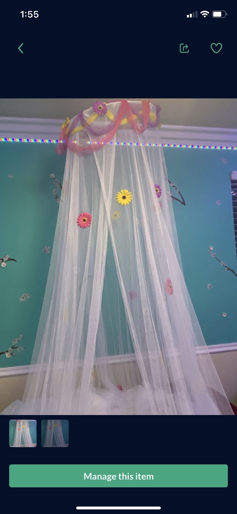 Floral Bed Canopy