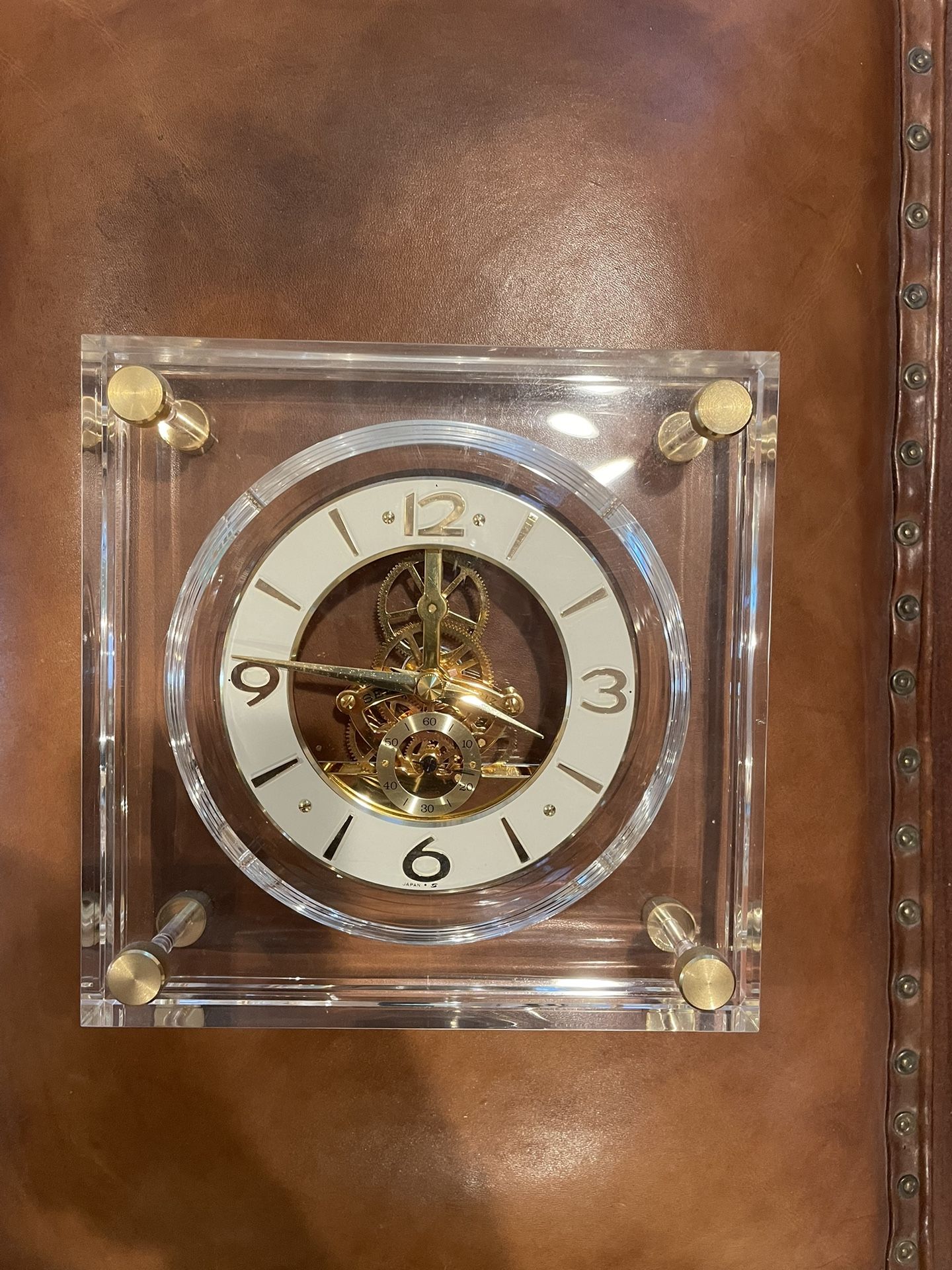 Lucite vintage clock