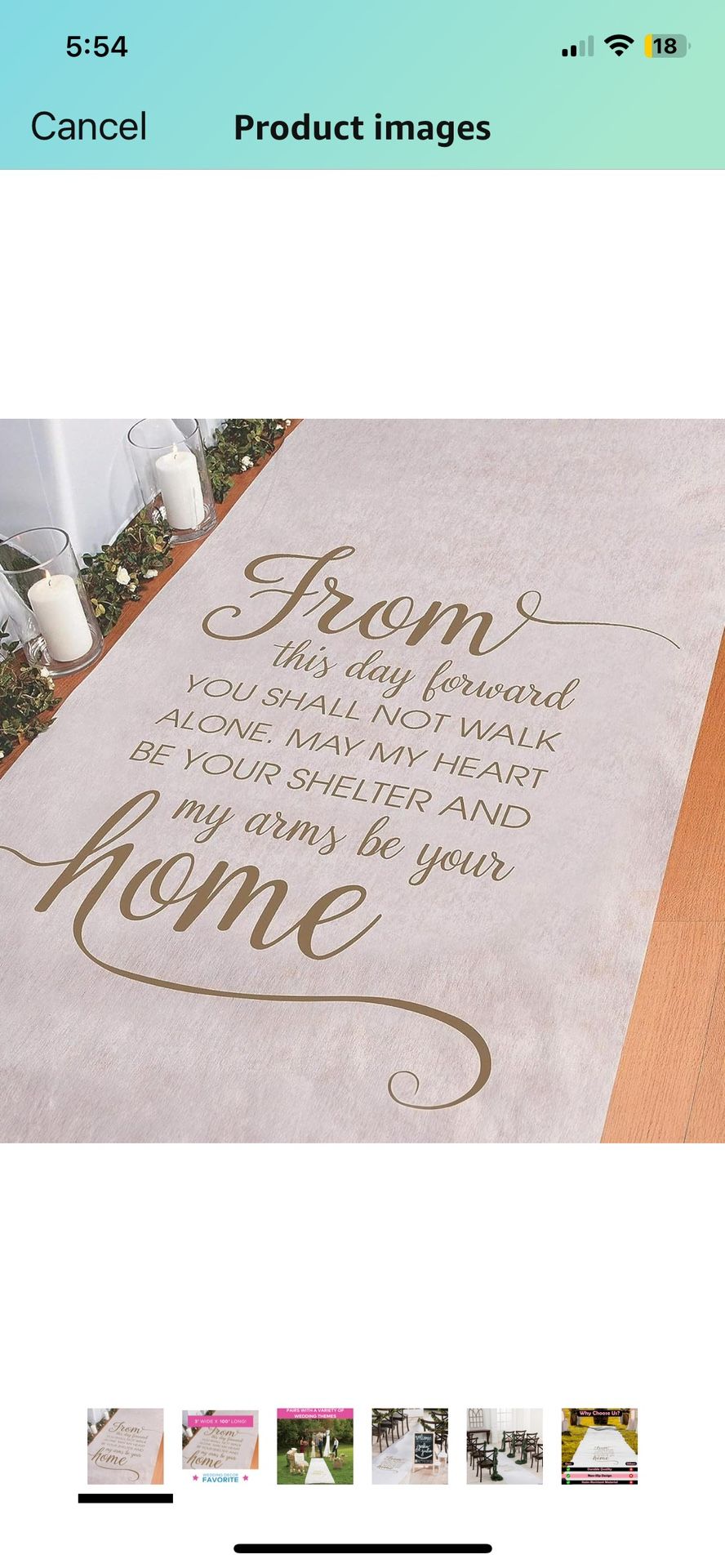 Wedding Aisle Runner