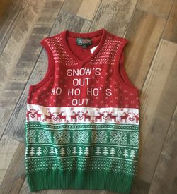 Holiday sweater vest
