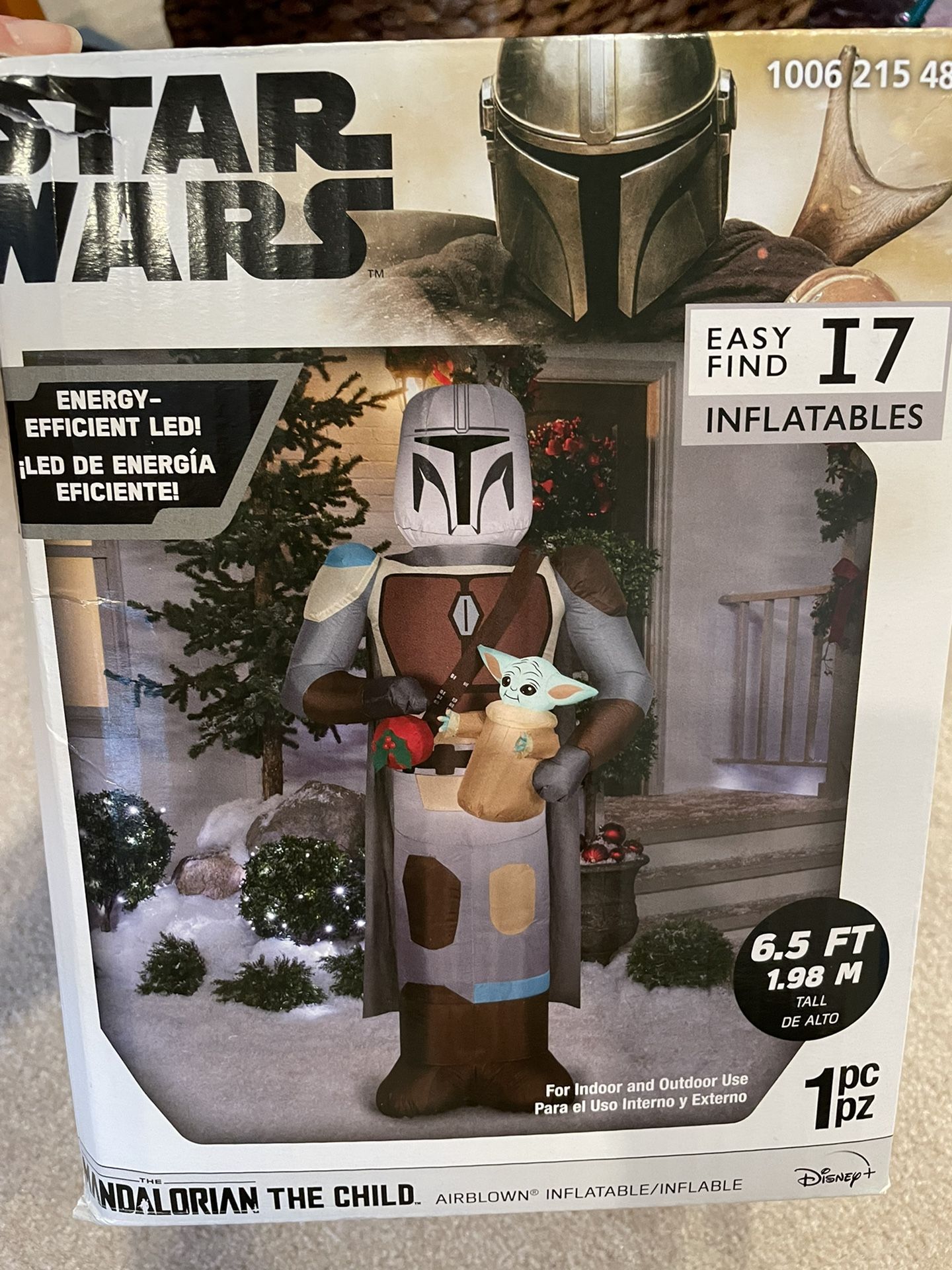 NEW Star Wars Mandalorian with Child Light Up Christmas Airblown Inflatable NIB 6.5 ft